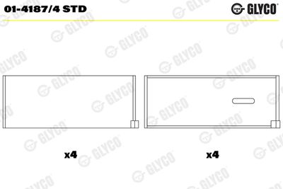 Connecting Rod Bearing GLYCO 01-4187/4 STD