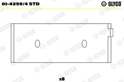 Connecting Rod Bearing GLYCO 01-4259/4 STD