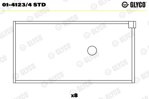 GLYCO 01-4123/4 STD Connecting Rod Bearing