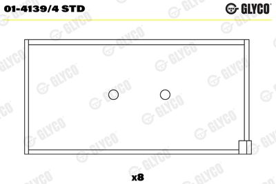 Connecting Rod Bearing GLYCO 01-4139/4 STD