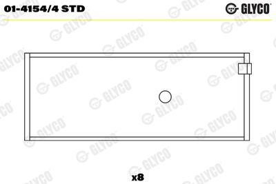 Connecting Rod Bearing GLYCO 01-4154/4 STD