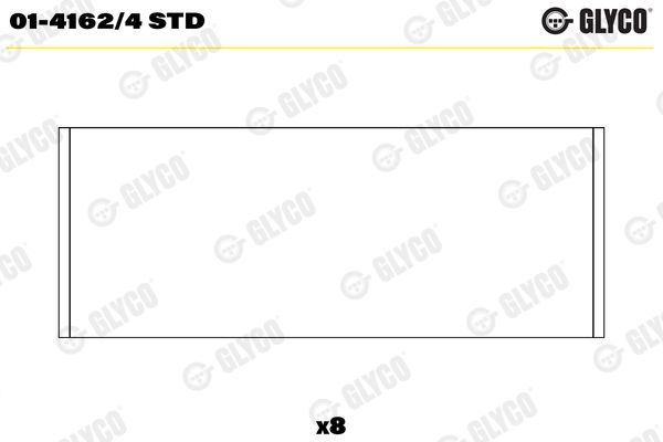 GLYCO 01-4162/4 STD Connecting Rod Bearing