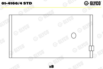Connecting Rod Bearing GLYCO 01-4166/4 STD