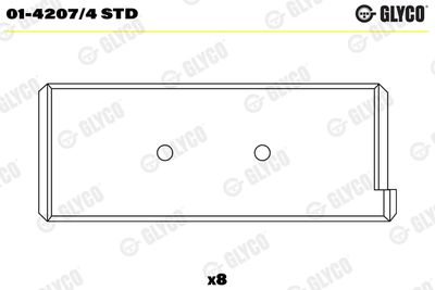 Connecting Rod Bearing GLYCO 01-4207/4 STD