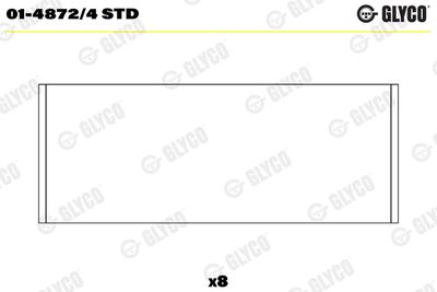 Connecting Rod Bearing GLYCO 01-4872/4 STD