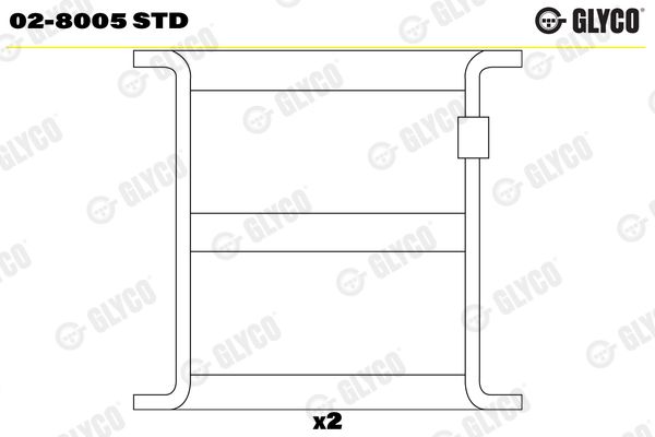 GLYCO 02-8005 STD Bushing, rocker arm