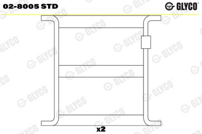 Bushing, rocker arm GLYCO 02-8005 STD