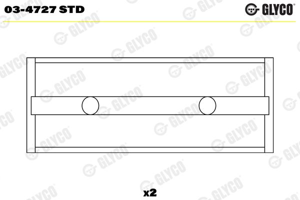 GLYCO 03-4727 STD Camshaft Bearing