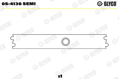 Small End Bushes, connecting rod GLYCO 05-4136 SEMI