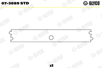 Bushing, rocker arm GLYCO 07-3089 STD
