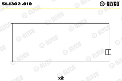 Connecting Rod Bearing GLYCO 51-1302 .010