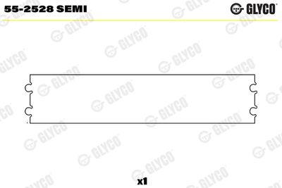 Small End Bushes, connecting rod GLYCO 55-2528 SEMI