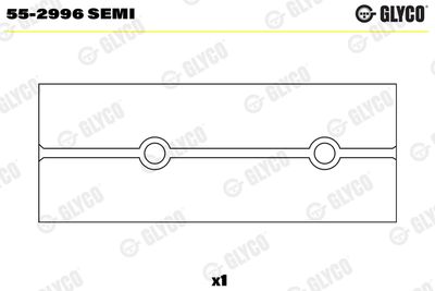 Small End Bushes, connecting rod GLYCO 55-2996 SEMI