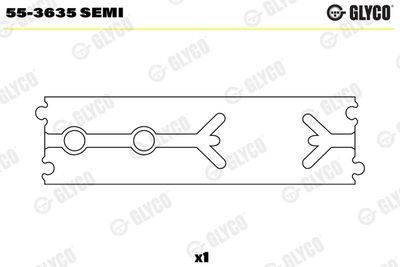 Small End Bushes, connecting rod GLYCO 55-3635 SEMI