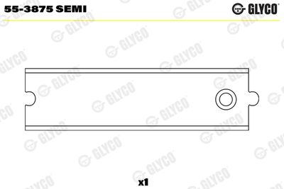 Small End Bushes, connecting rod GLYCO 55-3875 SEMI