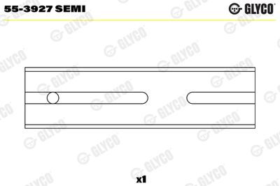 Small End Bushes, connecting rod GLYCO 55-3927 SEMI
