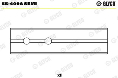 Small End Bushes, connecting rod GLYCO 55-4006 SEMI