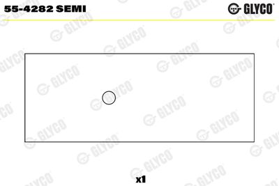 Small End Bushes, connecting rod GLYCO 55-4282 SEMI