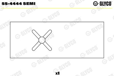 Small End Bushes, connecting rod GLYCO 55-4444 SEMI