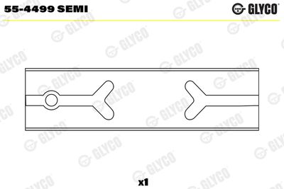 Small End Bushes, connecting rod GLYCO 55-4499 SEMI