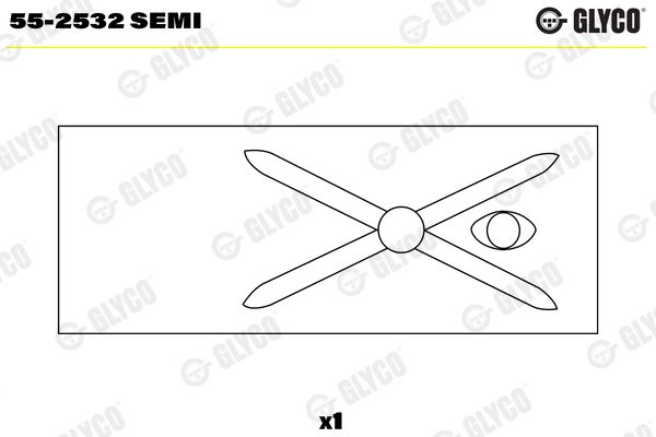 GLYCO 55-2532 SEMI Small End Bushes, connecting rod