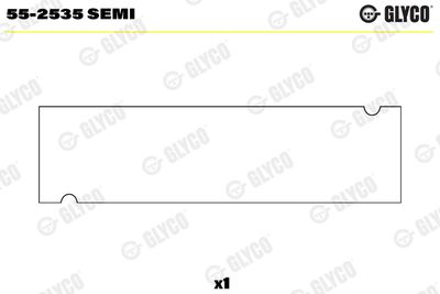Small End Bushes, connecting rod GLYCO 55-2535 SEMI