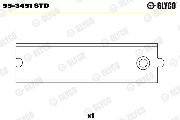 GLYCO 55-3451 STD Small End Bushes, connecting rod