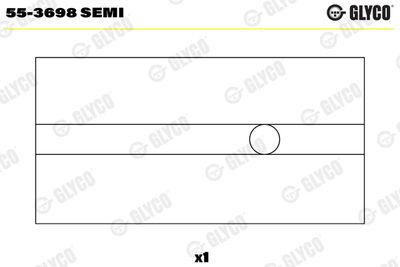 Small End Bushes, connecting rod GLYCO 55-3698 SEMI