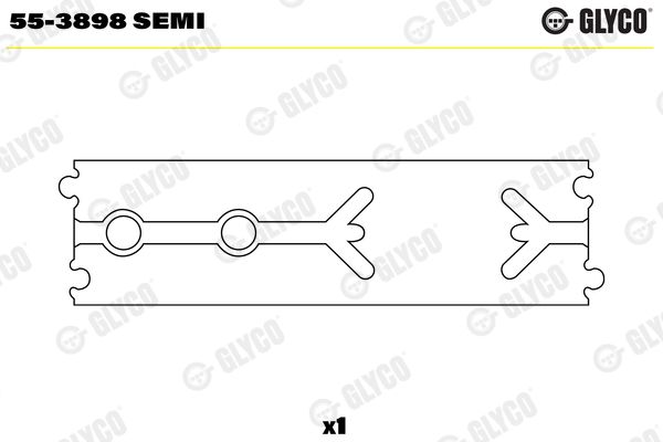 GLYCO 55-3898 SEMI Small End Bushes, connecting rod