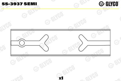 Small End Bushes, connecting rod GLYCO 55-3937 SEMI