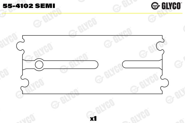 GLYCO 55-4102 SEMI Small End Bushes, connecting rod
