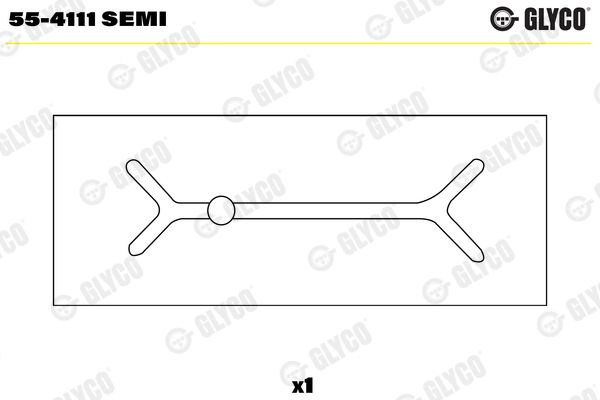 GLYCO 55-4111 SEMI Small End Bushes, connecting rod