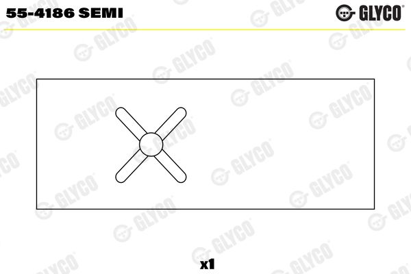 GLYCO 55-4186 SEMI Small End Bushes, connecting rod
