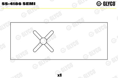 Small End Bushes, connecting rod GLYCO 55-4186 SEMI