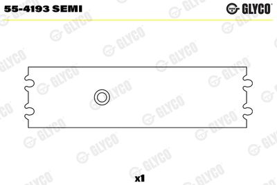 Small End Bushes, connecting rod GLYCO 55-4193 SEMI