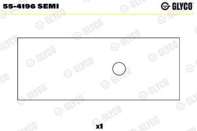 Small End Bushes, connecting rod GLYCO 55-4196 SEMI
