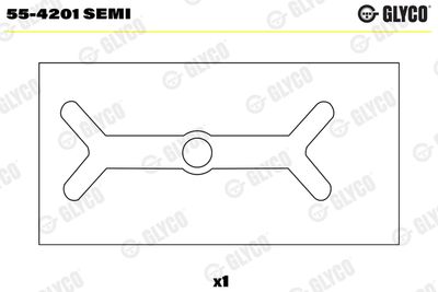 Small End Bushes, connecting rod GLYCO 55-4201 SEMI