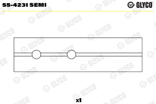GLYCO 55-4231 SEMI Small End Bushes, connecting rod