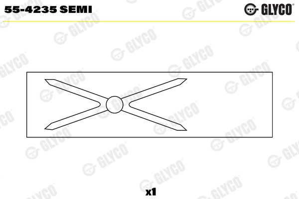 GLYCO 55-4235 SEMI Small End Bushes, connecting rod