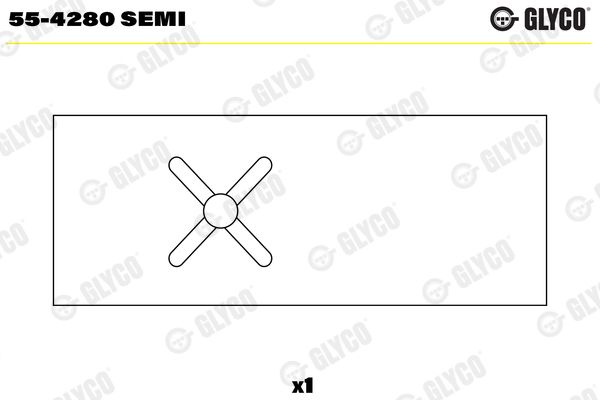 GLYCO 55-4280 SEMI Small End Bushes, connecting rod