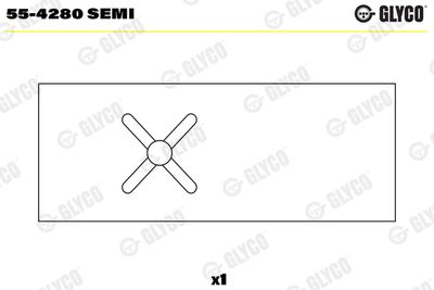 Small End Bushes, connecting rod GLYCO 55-4280 SEMI