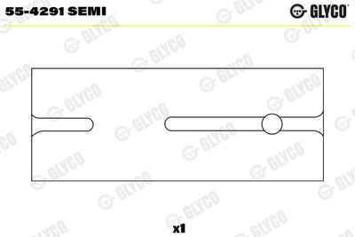 Small End Bushes, connecting rod GLYCO 55-4291 SEMI