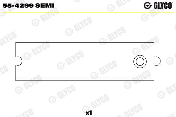 GLYCO 55-4299 SEMI Small End Bushes, connecting rod