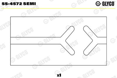 Small End Bushes, connecting rod GLYCO 55-4572 SEMI