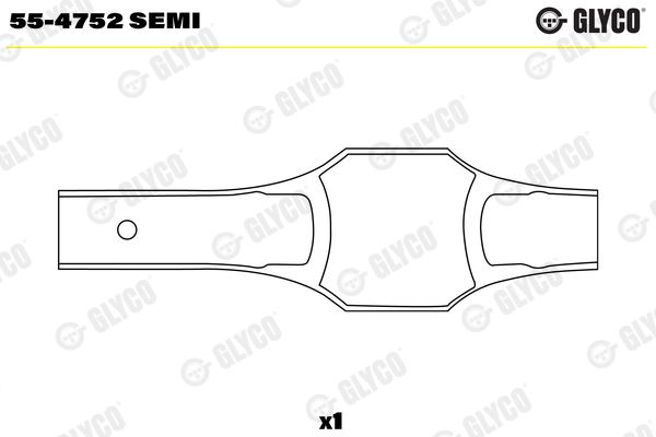 GLYCO 55-4752 SEMI Small End Bushes, connecting rod