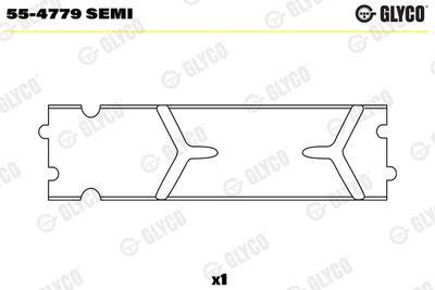 Small End Bushes, connecting rod GLYCO 55-4779 SEMI