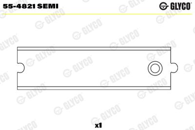 Small End Bushes, connecting rod GLYCO 55-4821 SEMI