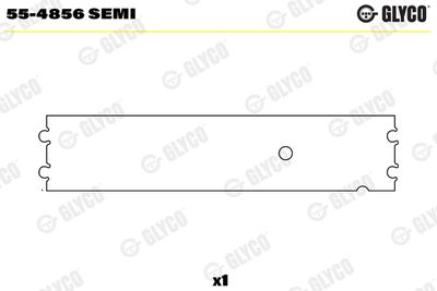 Small End Bushes, connecting rod GLYCO 55-4856 SEMI