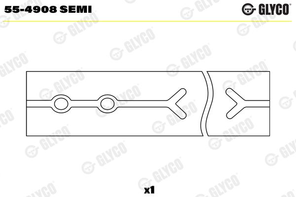 GLYCO 55-4908 SEMI Small End Bushes, connecting rod