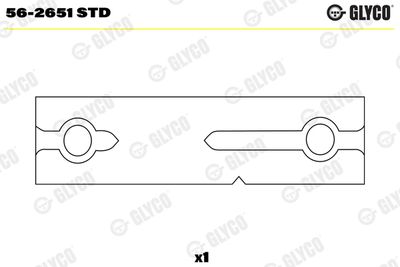 Bushing, rocker arm GLYCO 56-2651 STD